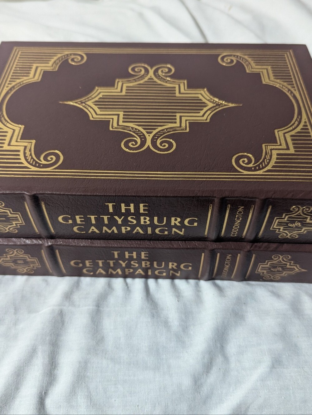 NEW Set Of Two EASTON PRESS The Gettysburg Campaign History Leather Book
